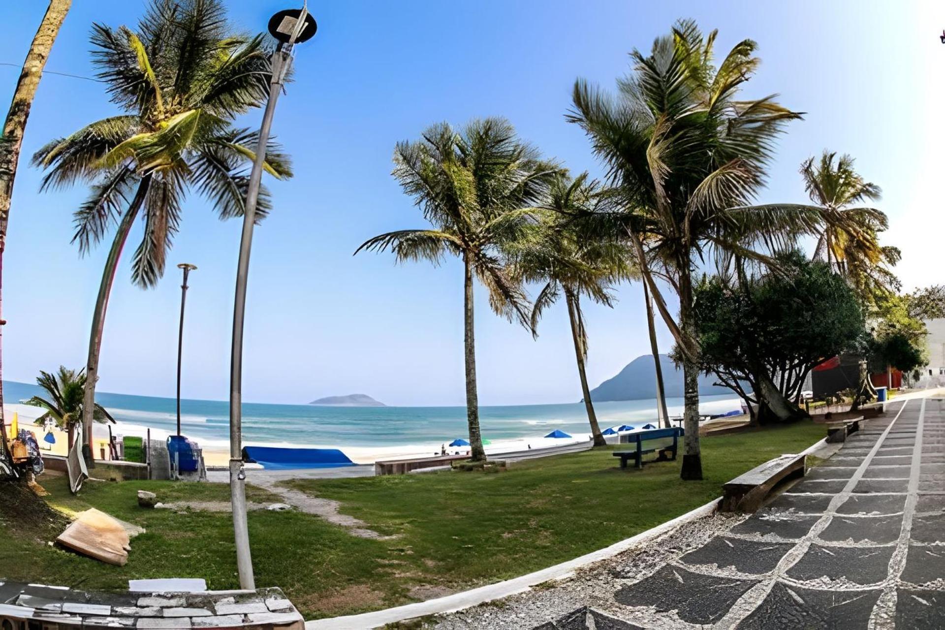 25C - Pe Na Areia Da Praia Do Tombo + Roupas De Cama + Vivo Fibra Guarujá Exterior foto
